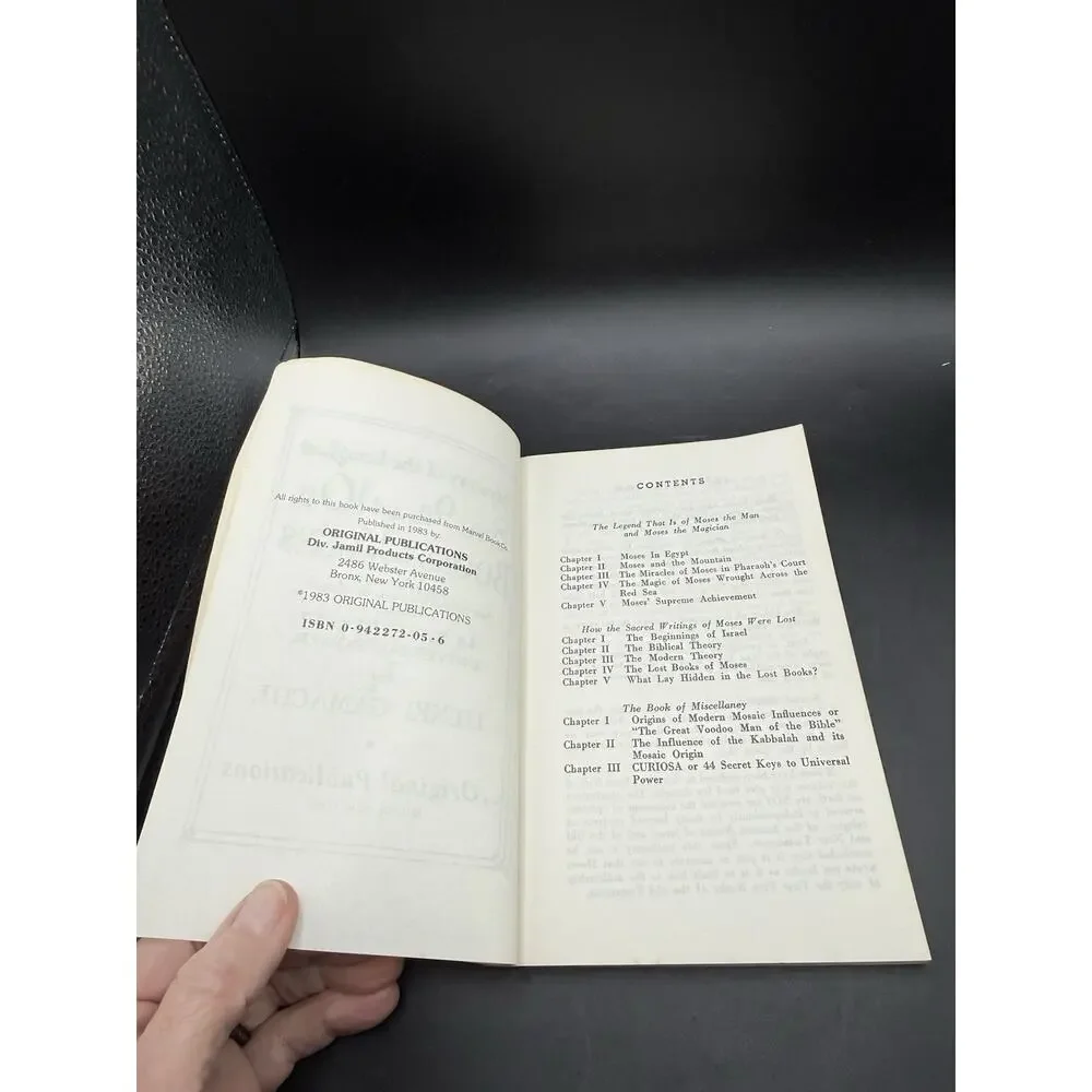 Mystery Of The Long Lost 8th 9th And 10th Books Of Moses 44 Keys Of Power Book